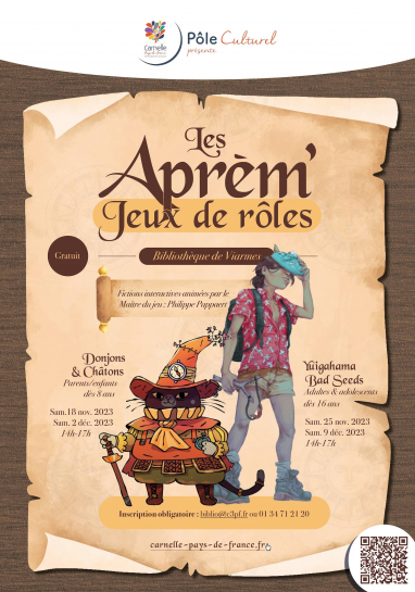 Affiche Les Aprèm' jeux de rôles
