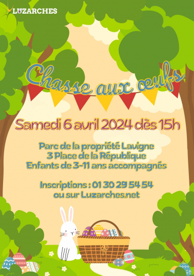 Affiche chasse aux œufs 2024