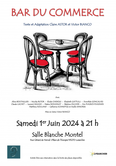 Affiche Bar du Commerce
