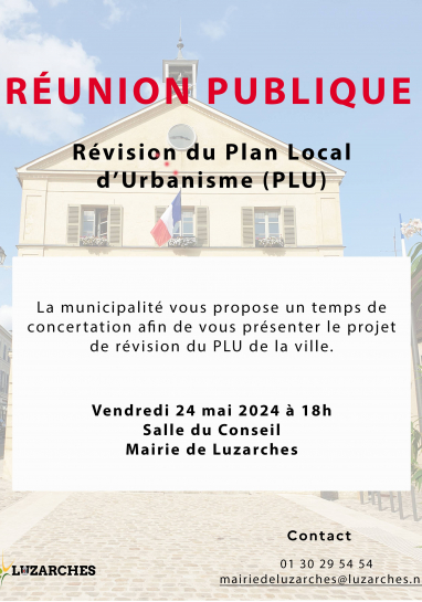 Affiche réunion PLU 2024