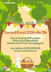 Affiche chasse aux œufs 2024