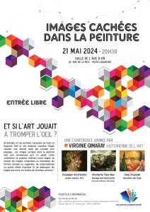 Affiche conférence images cachées dans la peinture