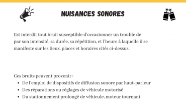 Infographie nouvel arrêté consommation d'alcool et tranquillité publique